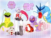 Jessie, James and all their pokemon